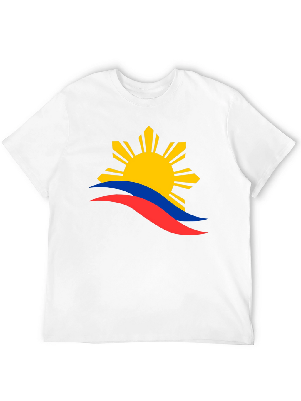 Philippines Flag Sun T-Shirt - Black