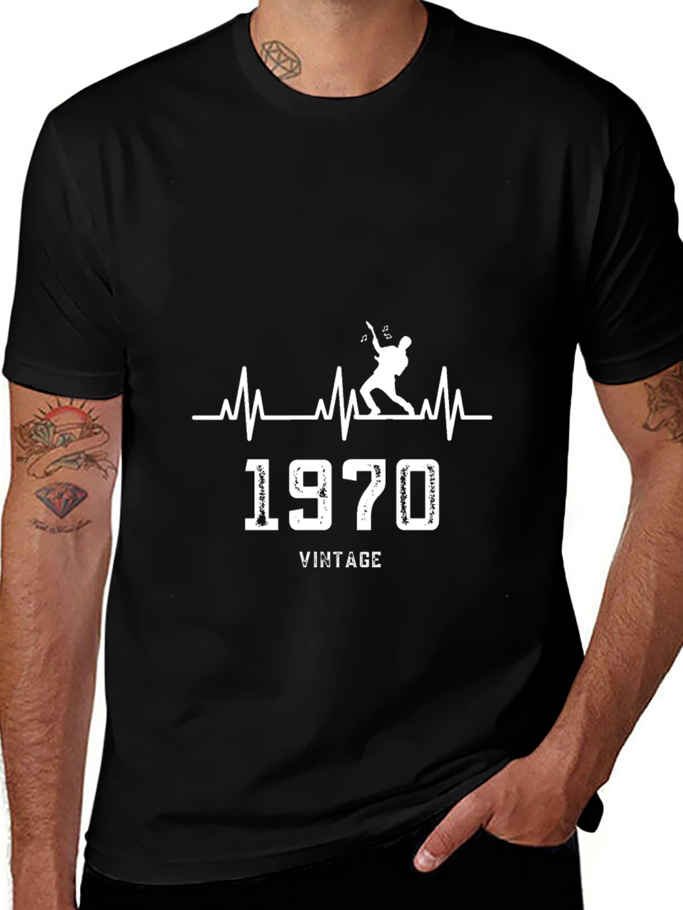 Vintage 1970 Guitar Player T-Shirt