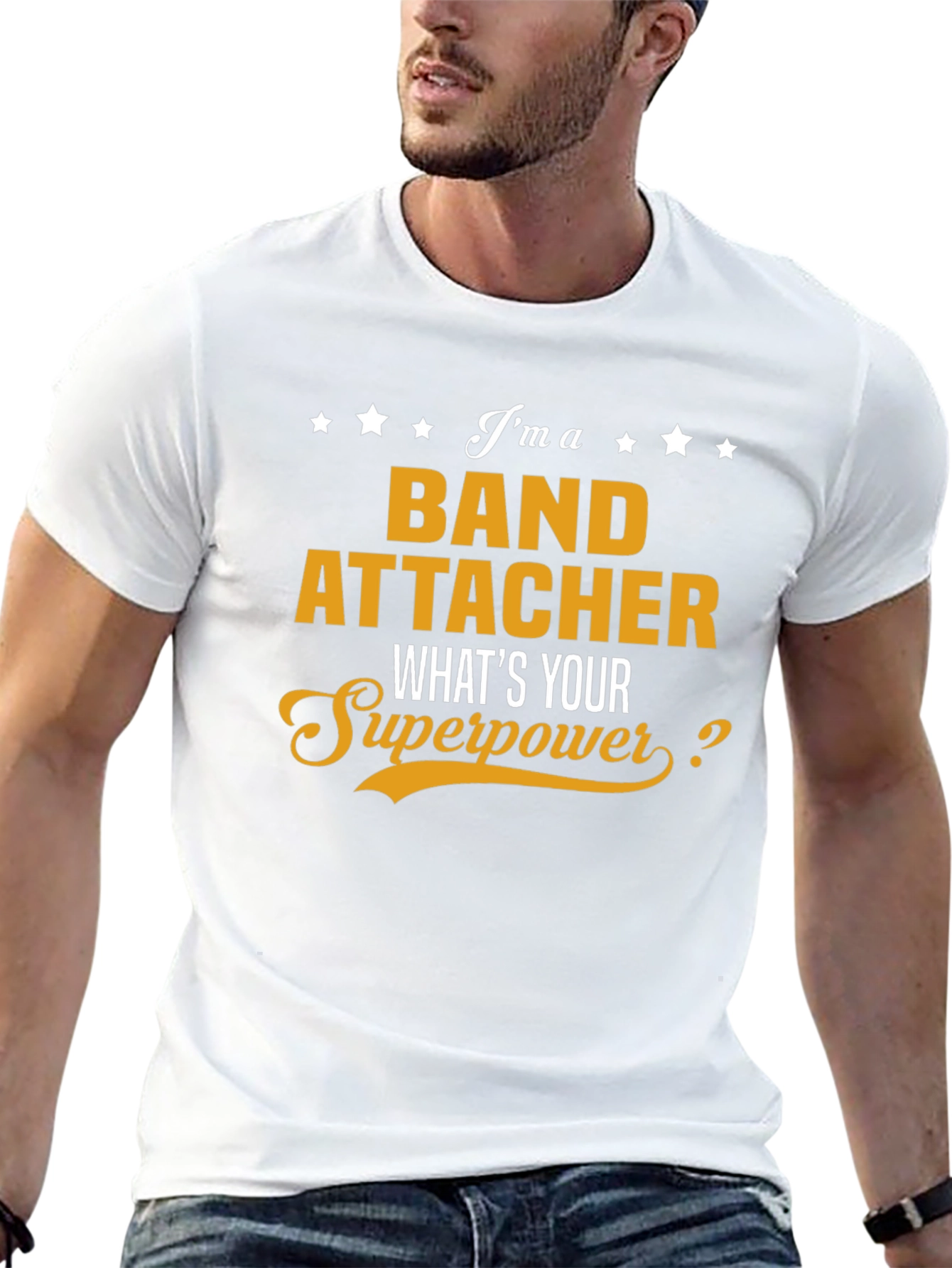 Band Attacher Superpower T-Shirt - Funny Job Tee