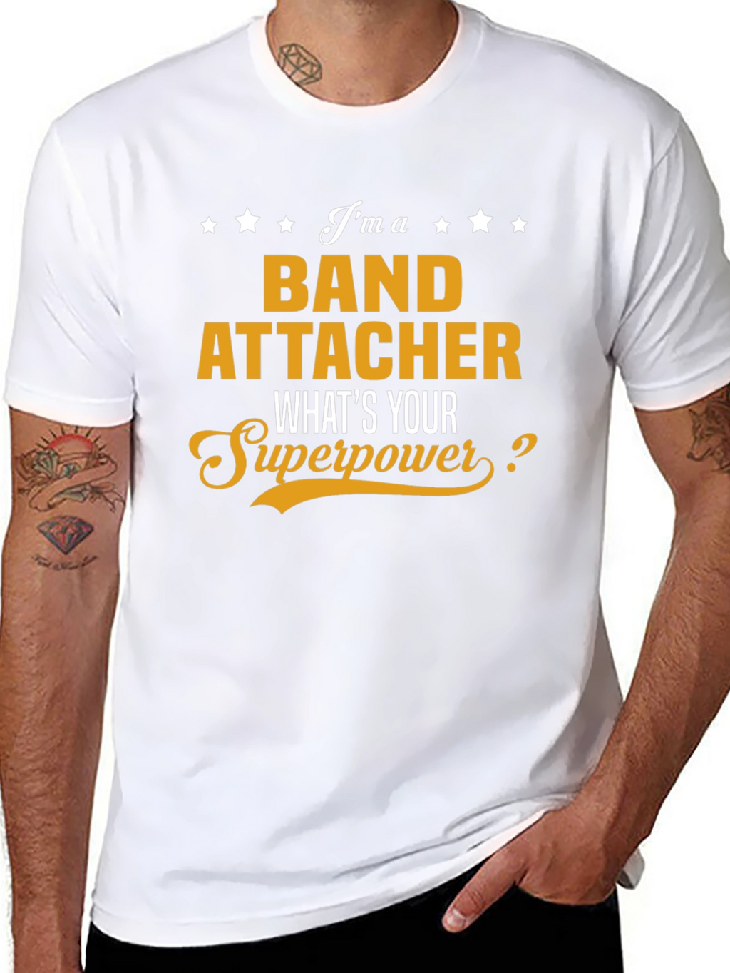 Band Attacher Superpower T-Shirt - Funny Job Tee