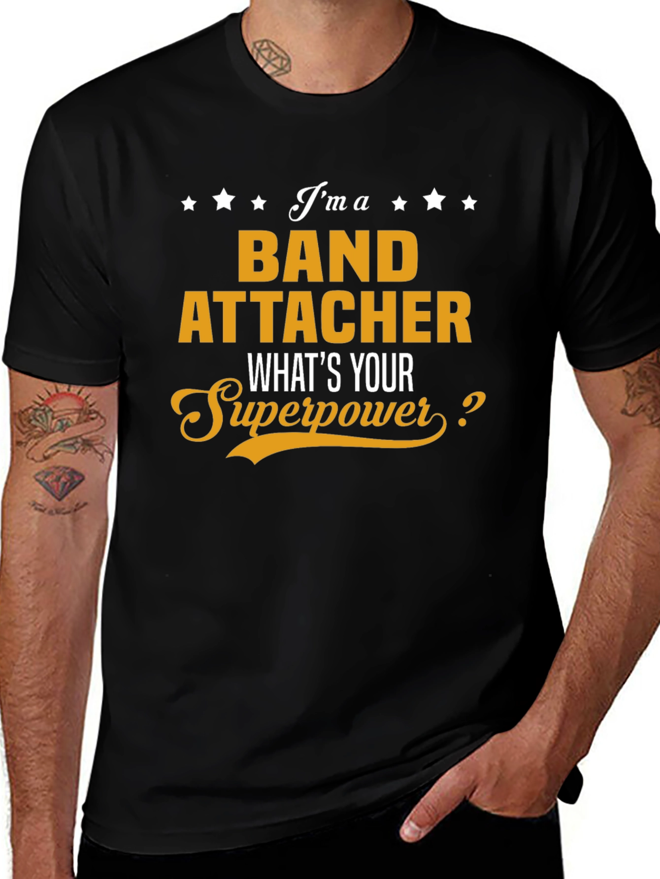 Band Attacher Superpower T-Shirt - Funny Job Tee