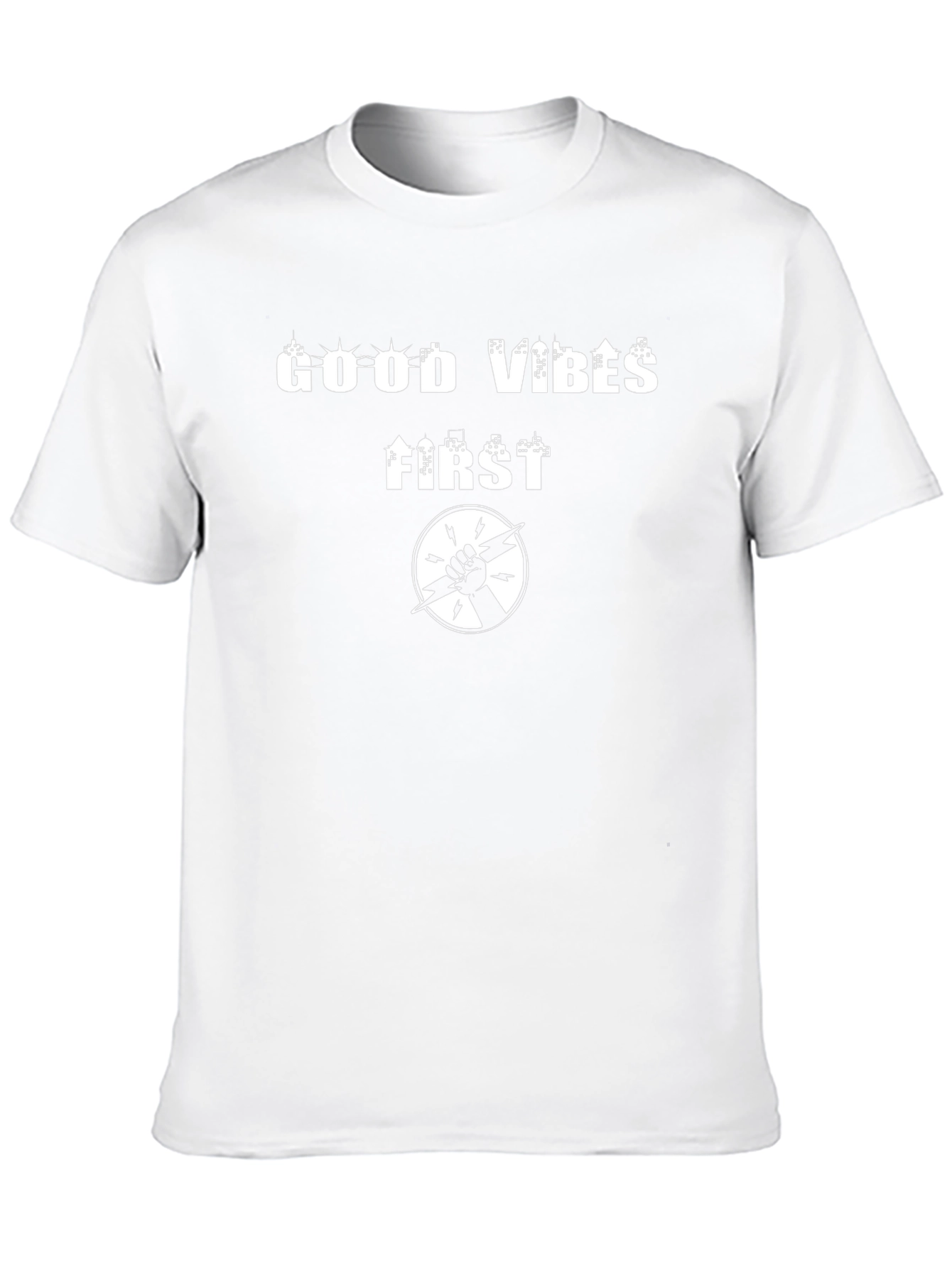 Good Vibes First Graphic T-Shirt - Black Cotton Tee