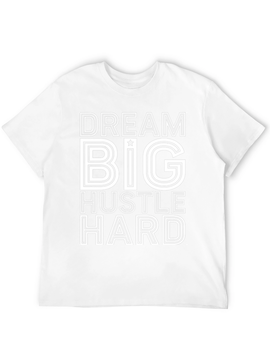 Dream Big Hustle Hard Black Graphic Tee