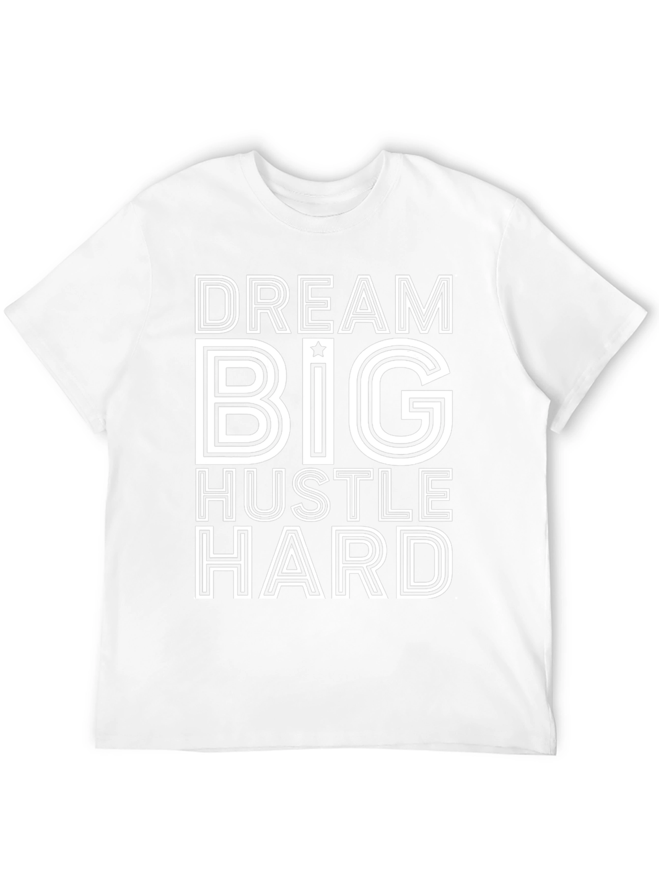 Dream Big Hustle Hard Black Graphic Tee