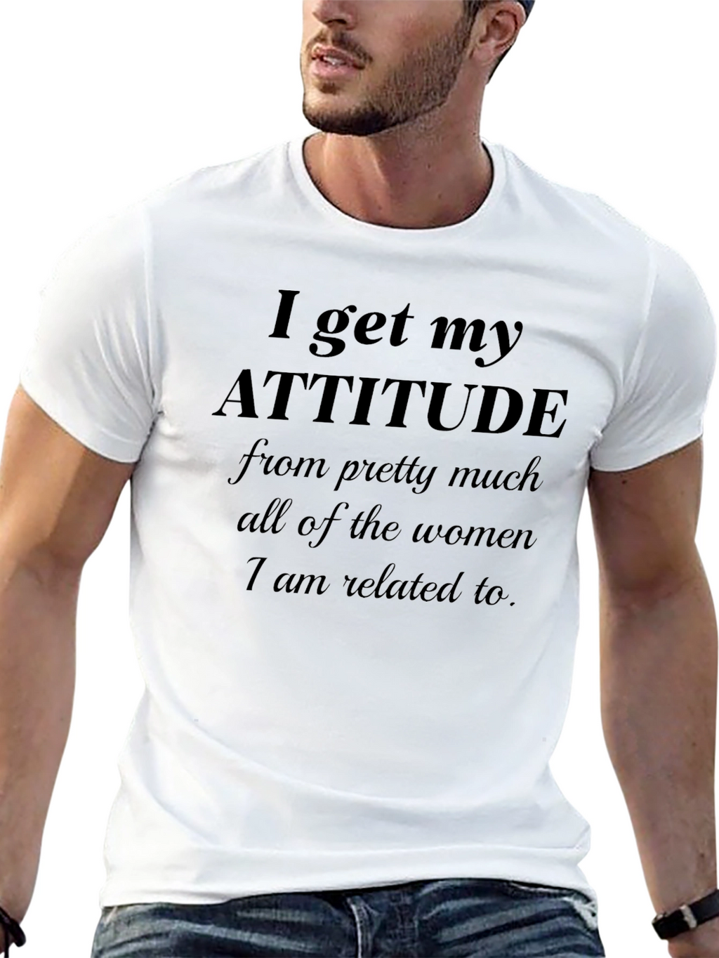 Attitude From Women T-Shirt Humor Tee