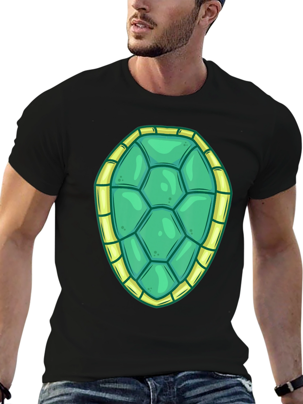 Turtle Shell Graphic Tee - Fun Costume T-Shirt