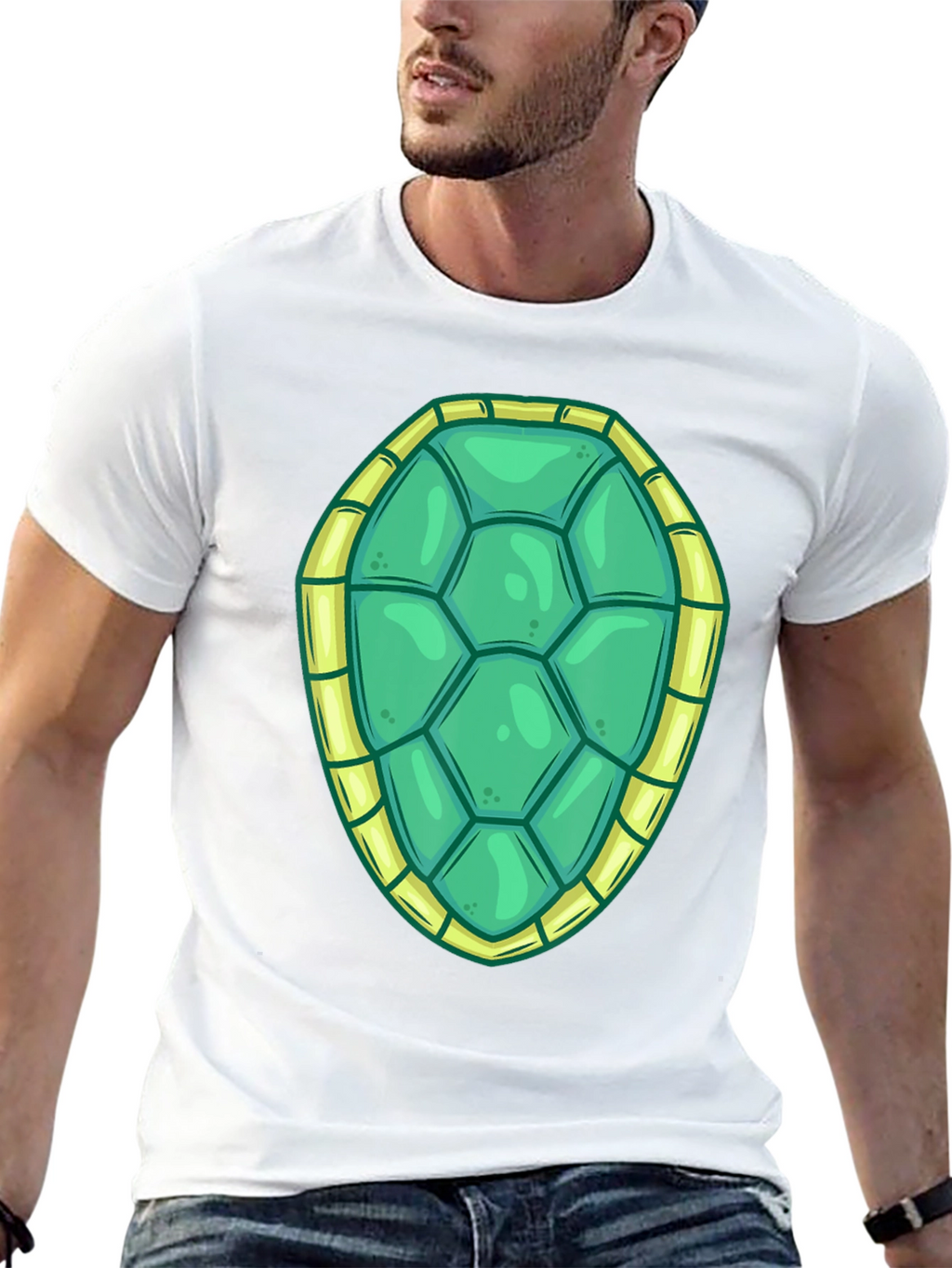 Turtle Shell Graphic Tee - Fun Costume T-Shirt