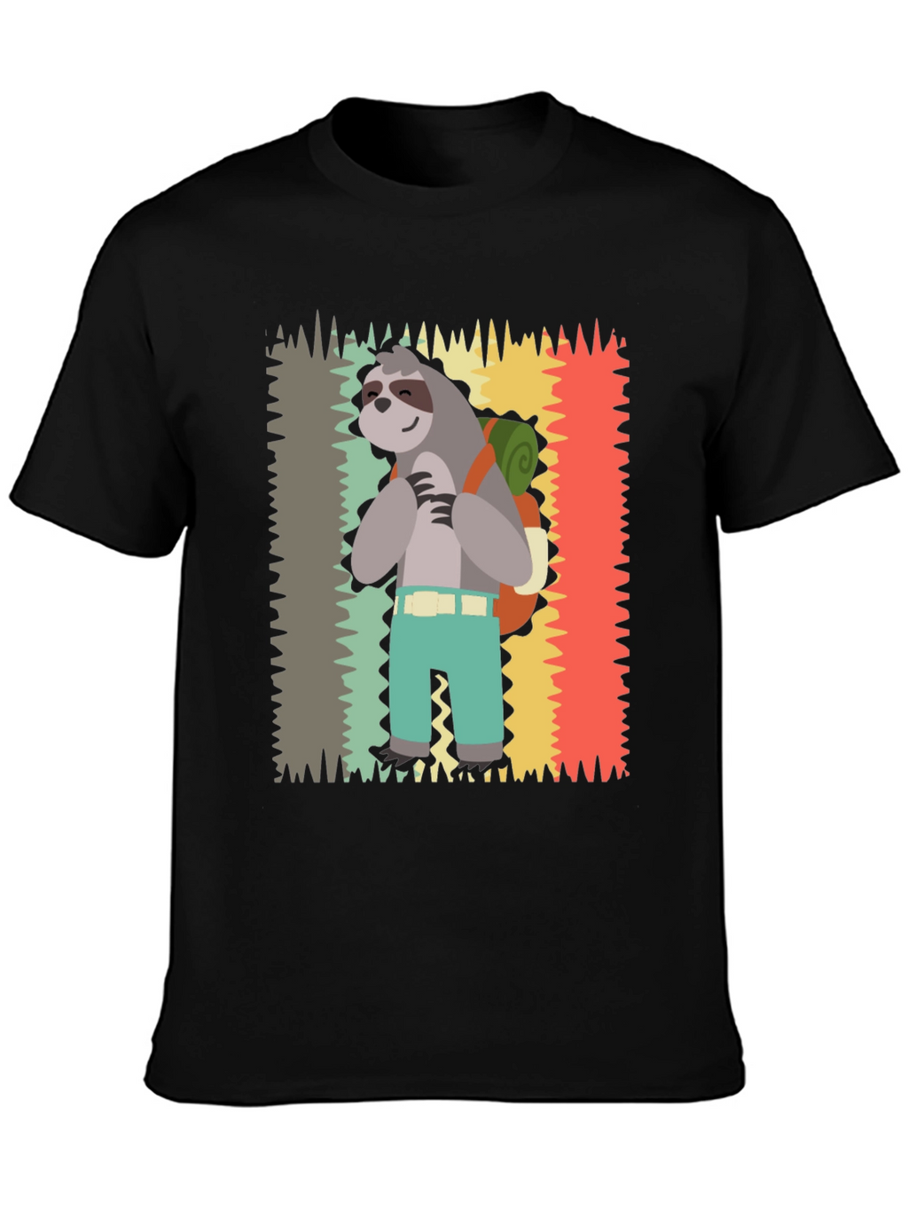 Sloth Hiking T-Shirt - Cute Graphic Tee