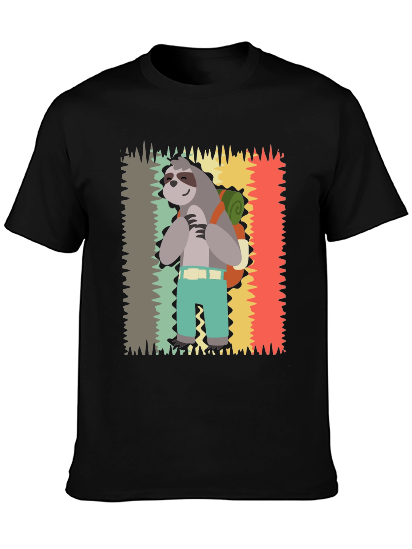 Sloth Hiking T-Shirt - Cute Graphic Tee