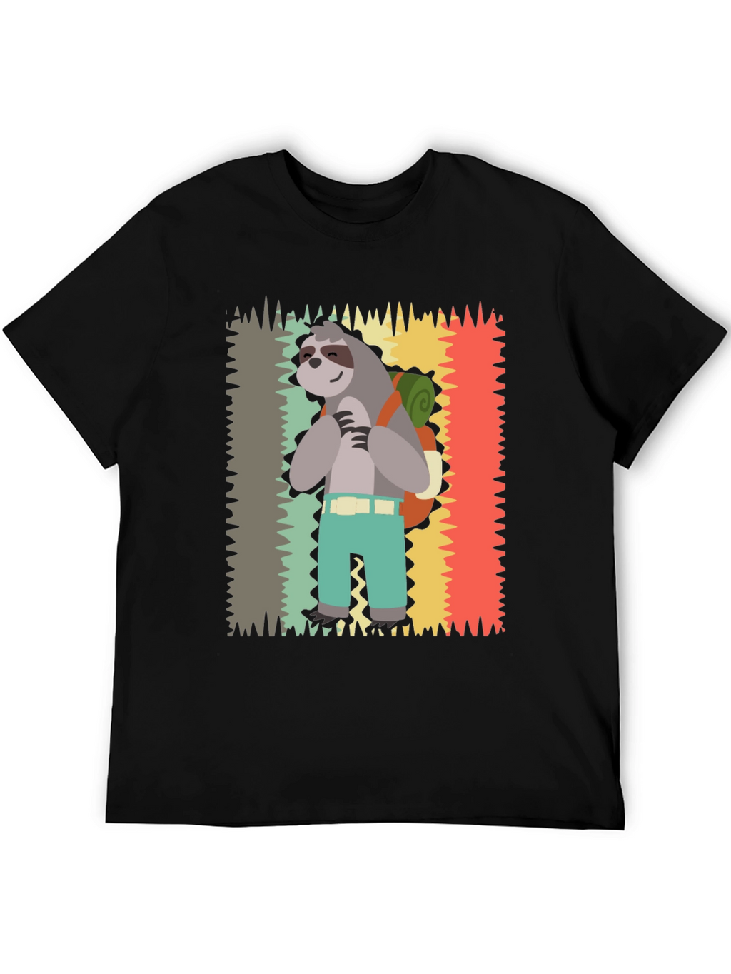 Sloth Hiking T-Shirt - Cute Graphic Tee