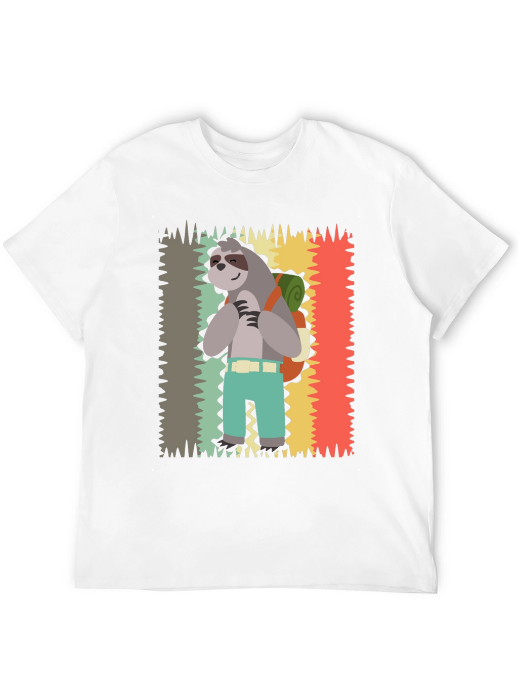 Sloth Hiking T-Shirt - Cute Graphic Tee