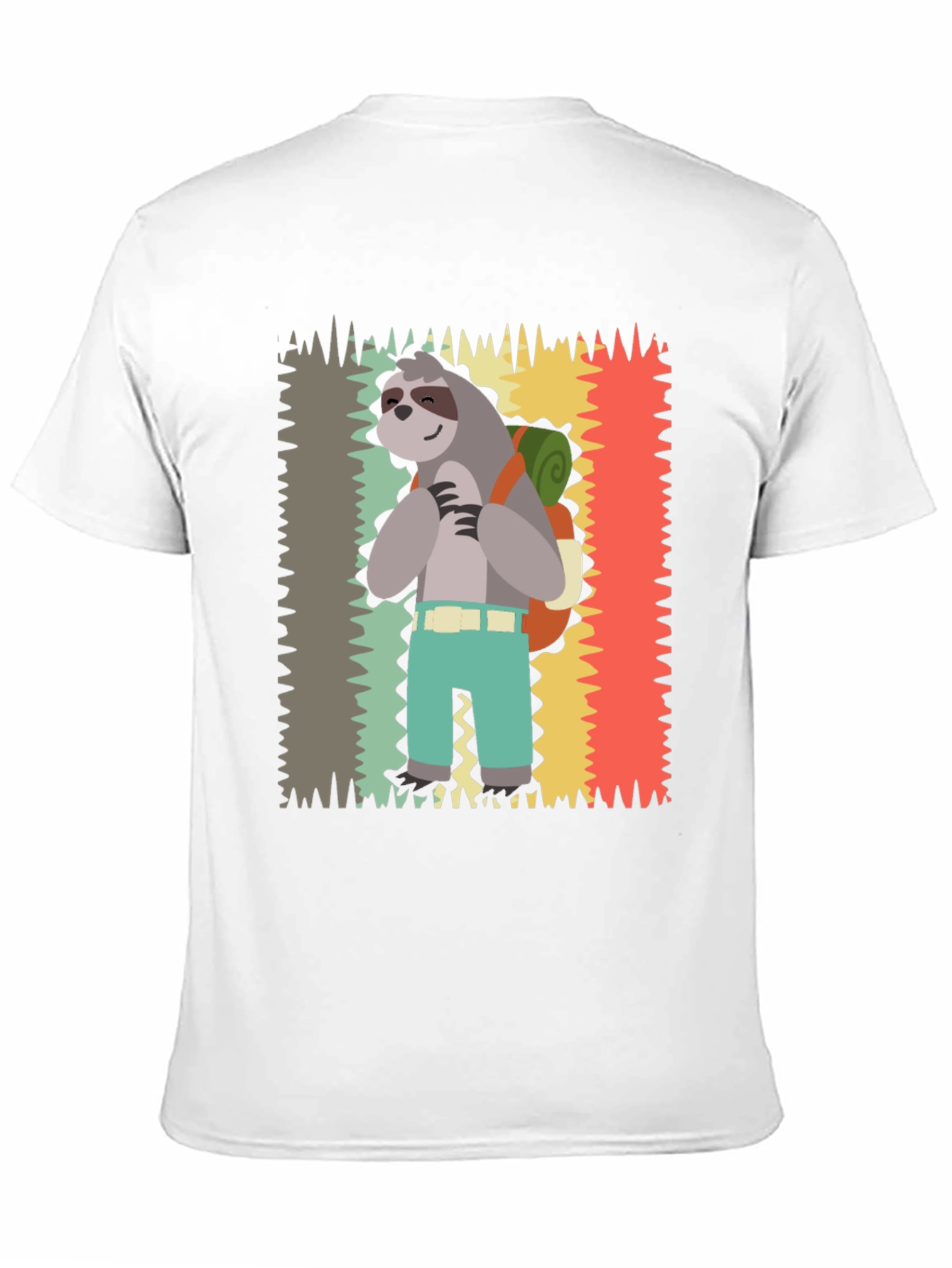 Sloth Hiking T-Shirt - Cute Graphic Tee