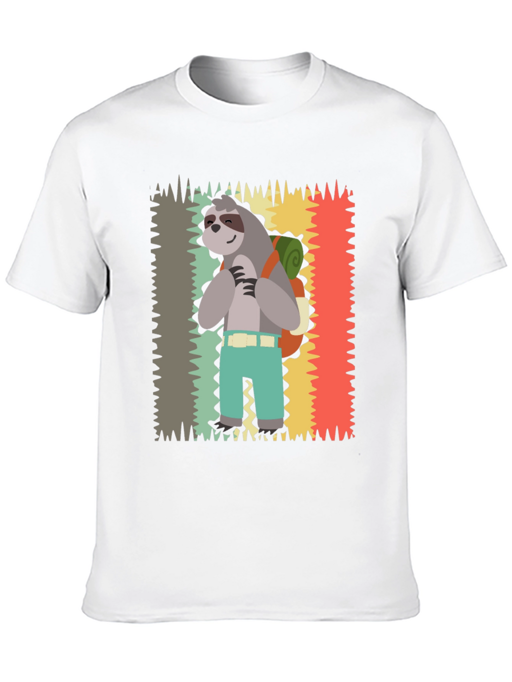 Sloth Hiking T-Shirt - Cute Graphic Tee