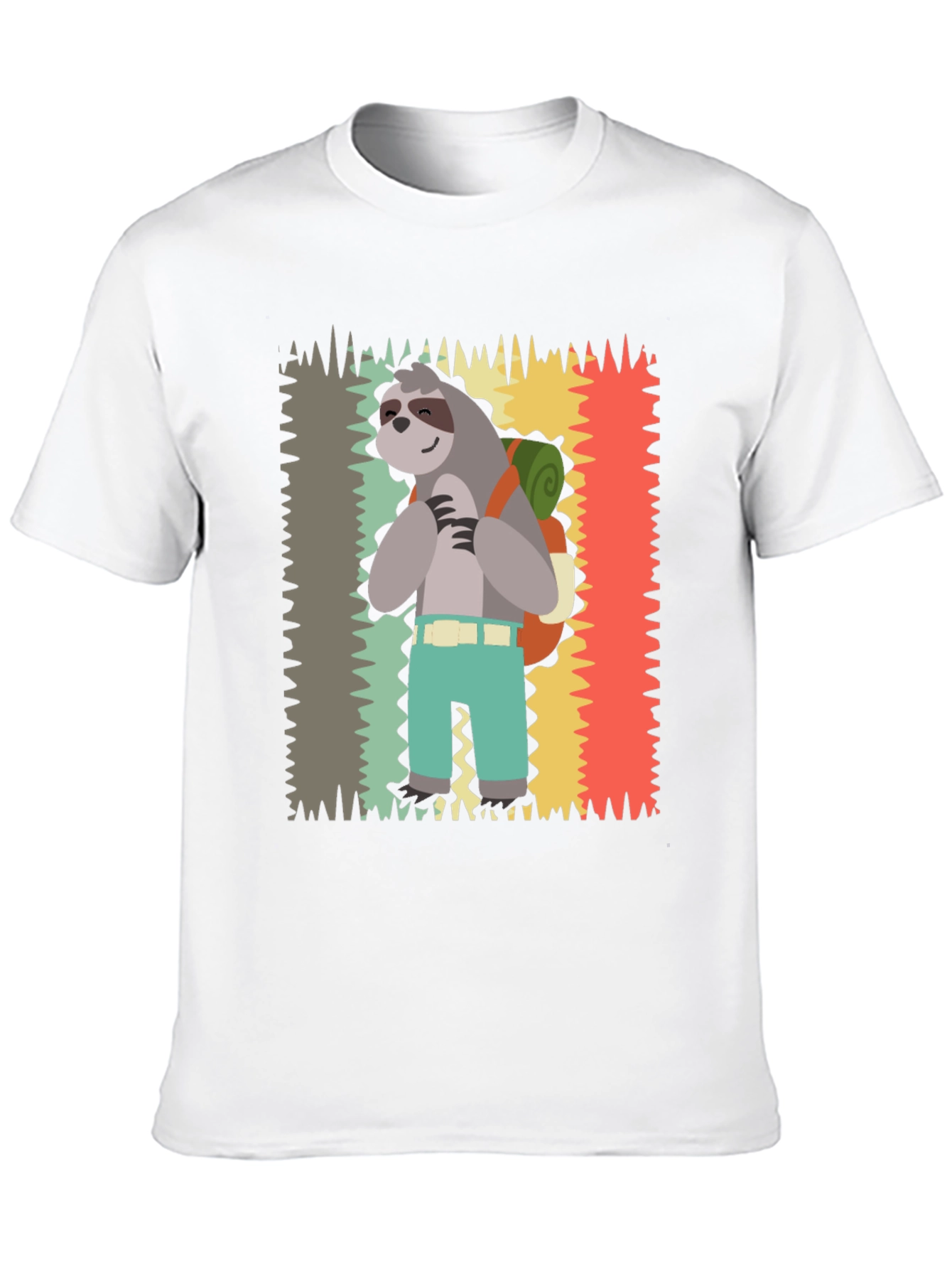 Sloth Hiking T-Shirt - Cute Graphic Tee