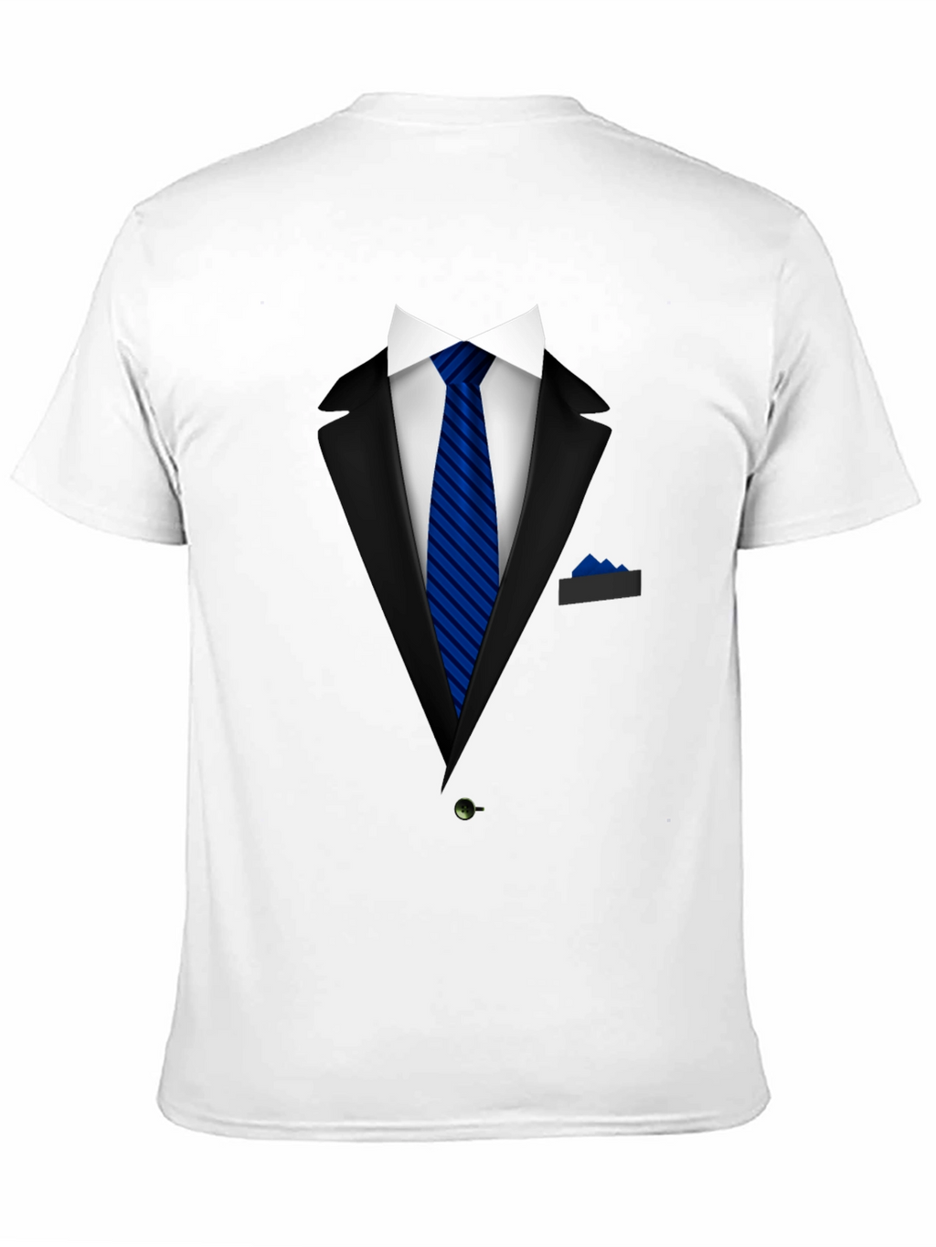 Formal Suit Graphic Tee - Blue Tie