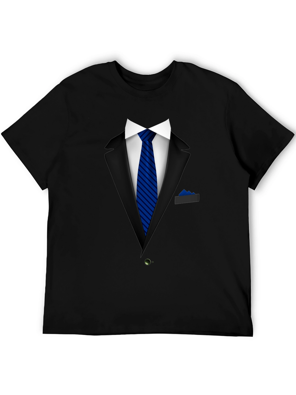 Formal Suit Graphic Tee - Blue Tie