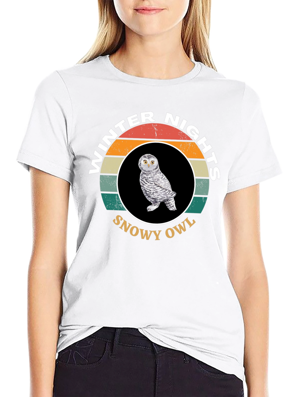 Winter Nights Snowy Owl T-Shirt