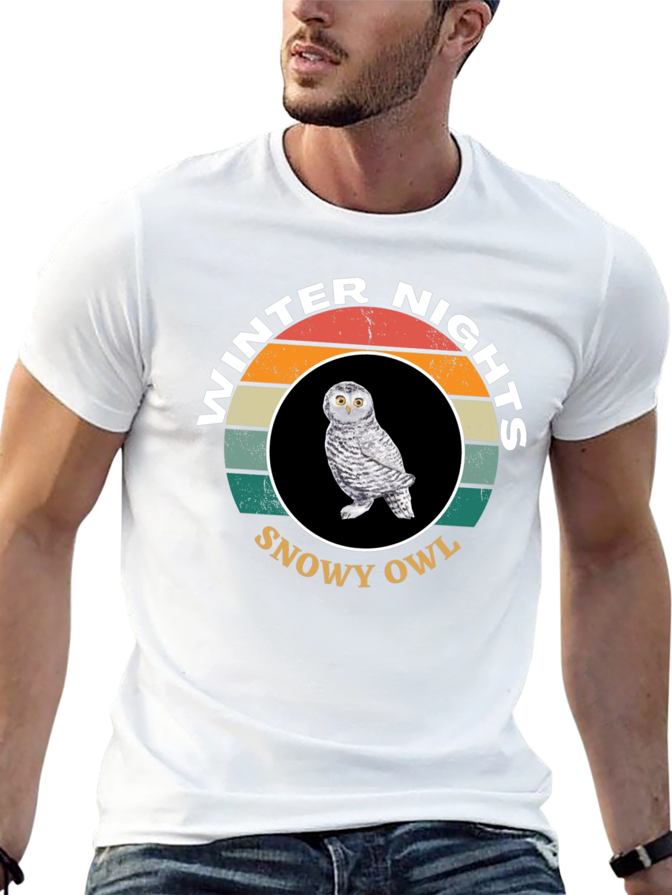 Winter Nights Snowy Owl T-Shirt