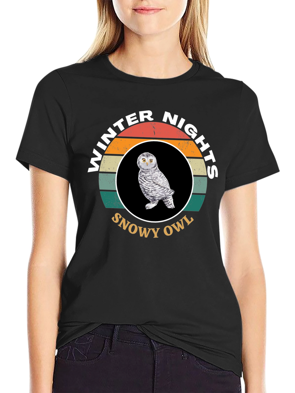 Winter Nights Snowy Owl T-Shirt