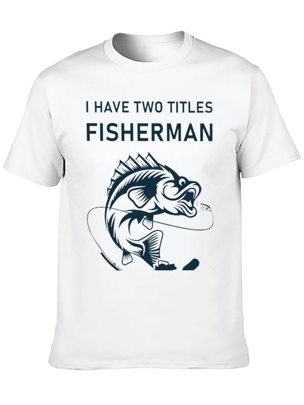 Fisherman Graphic T-Shirt - Black Cotton Tee
