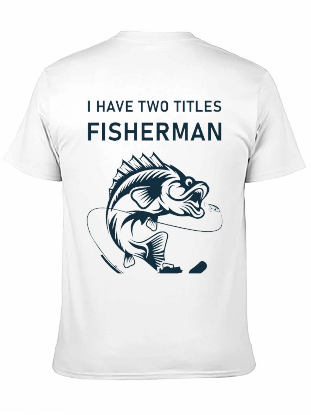 Fisherman Graphic T-Shirt - Black Cotton Tee