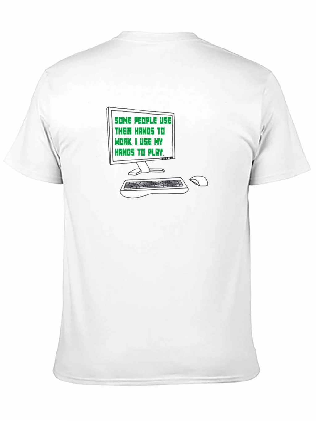 Gamer Tee: Hands to Play Black T-Shirt