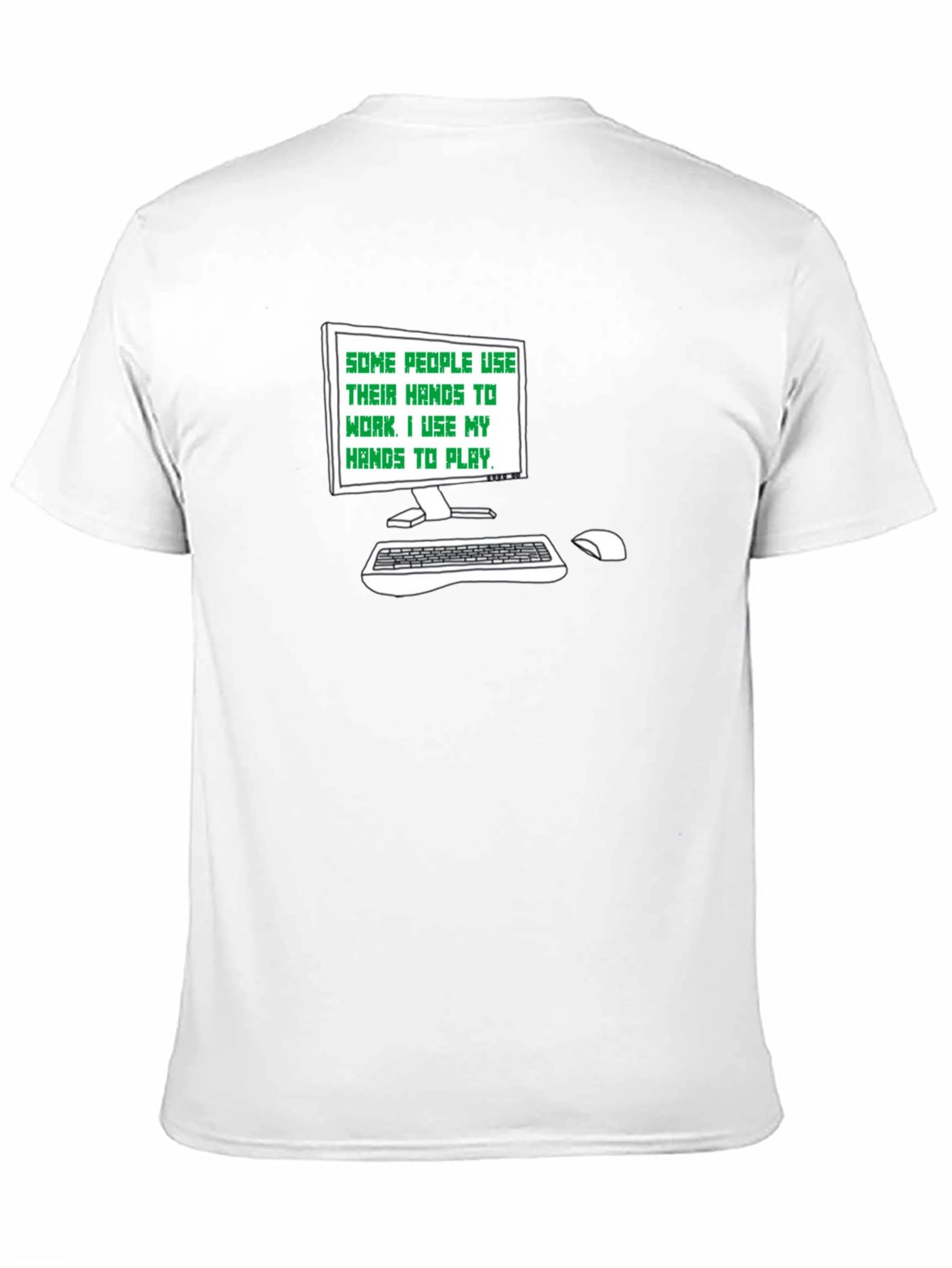 Gamer Tee: Hands to Play Black T-Shirt