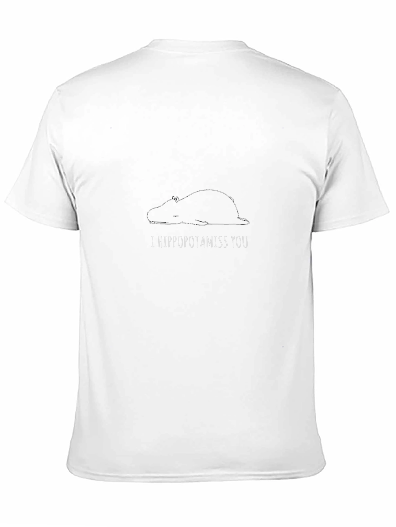 Hippopotamiss You Graphic Tee - Black
