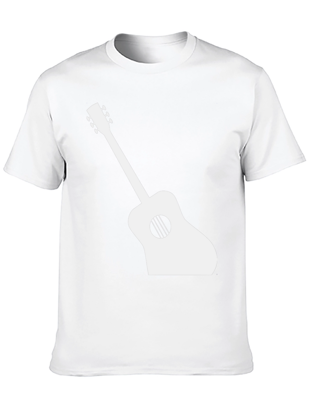 Guitar Graphic Tee - Black Casual T-Shirt