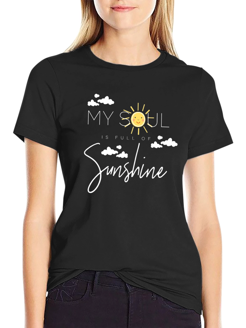 My Soul is Full of Sunshine Black T-Shirt
