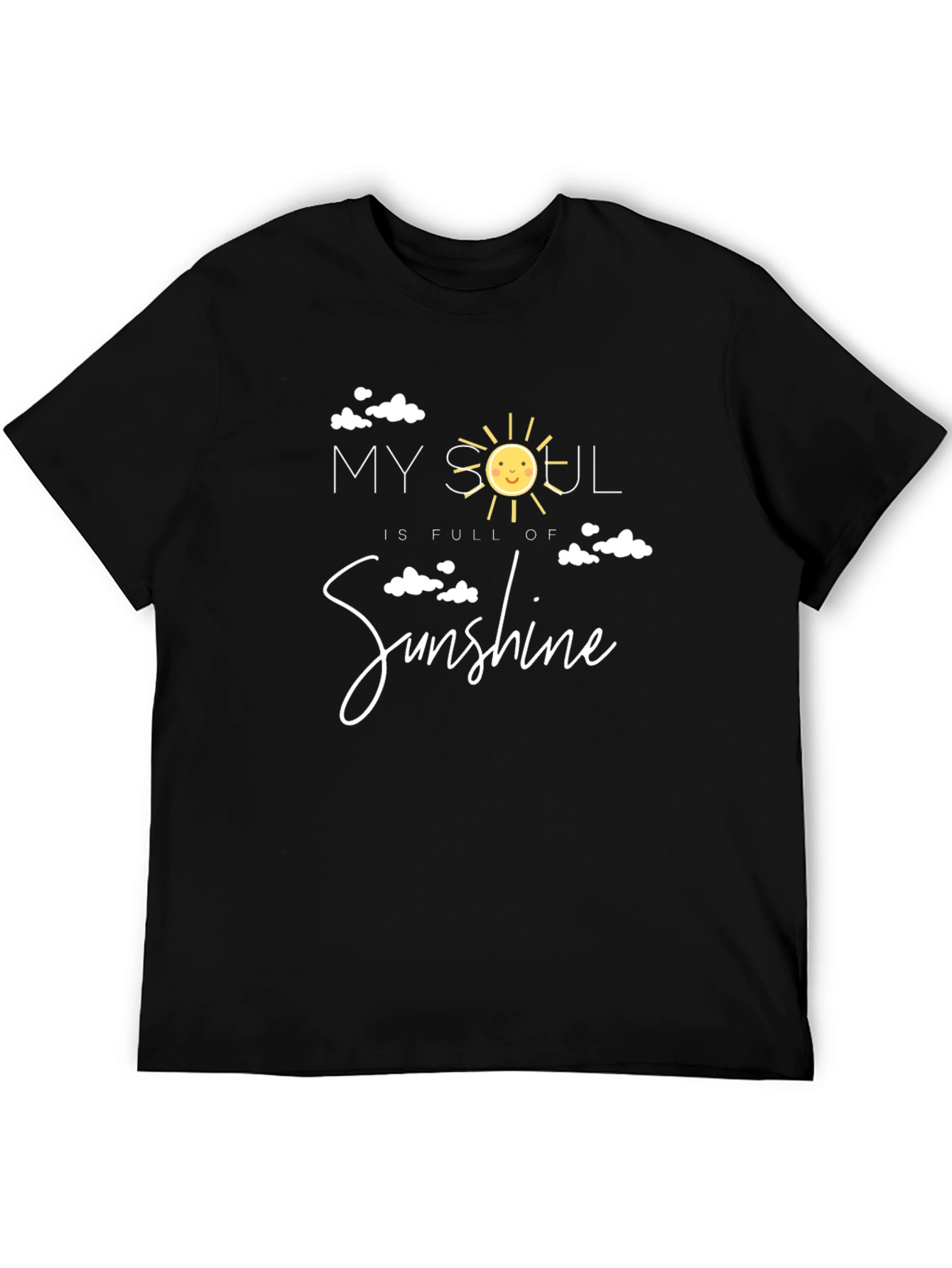 My Soul is Full of Sunshine Black T-Shirt