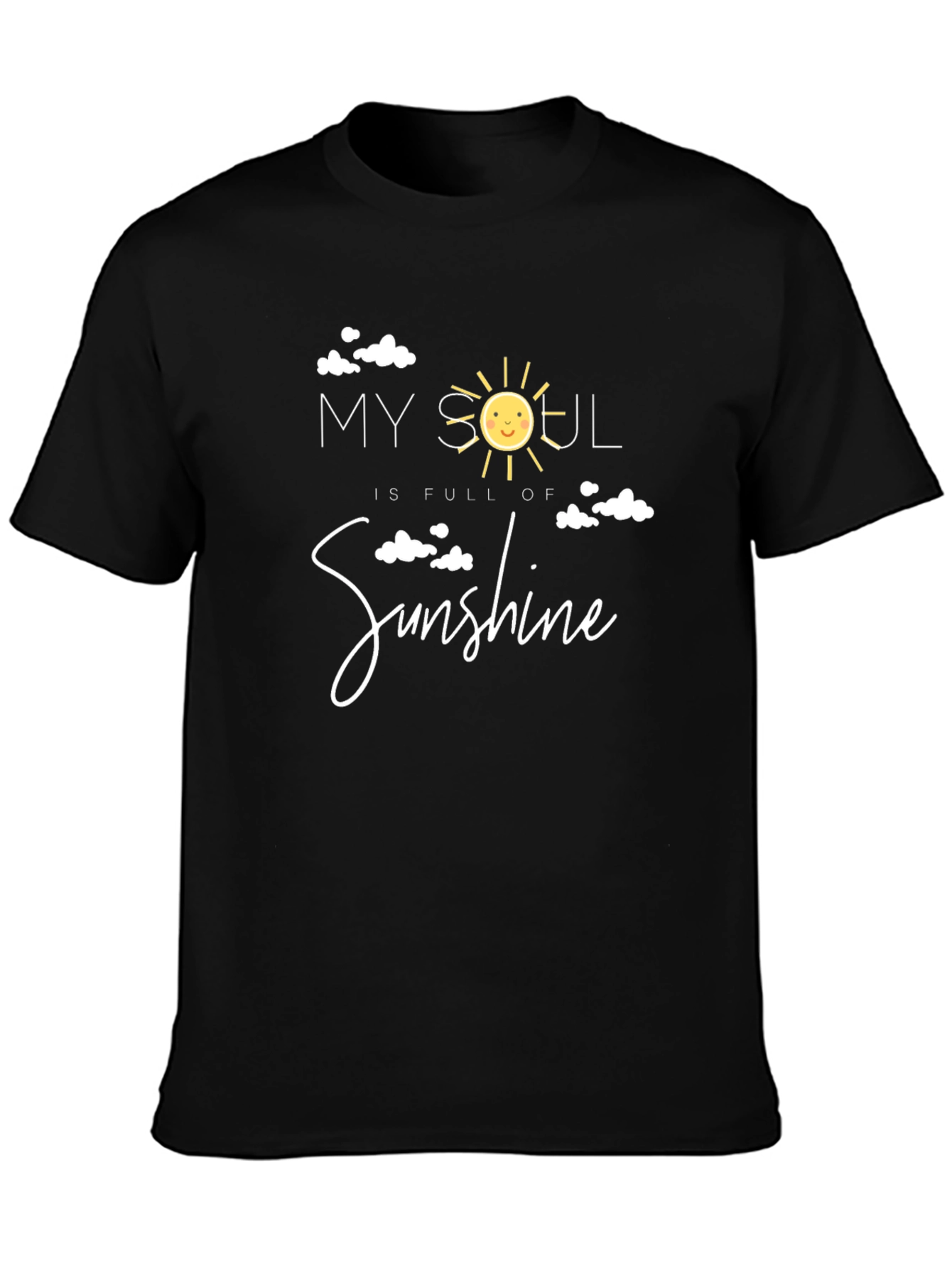 My Soul is Full of Sunshine Black T-Shirt