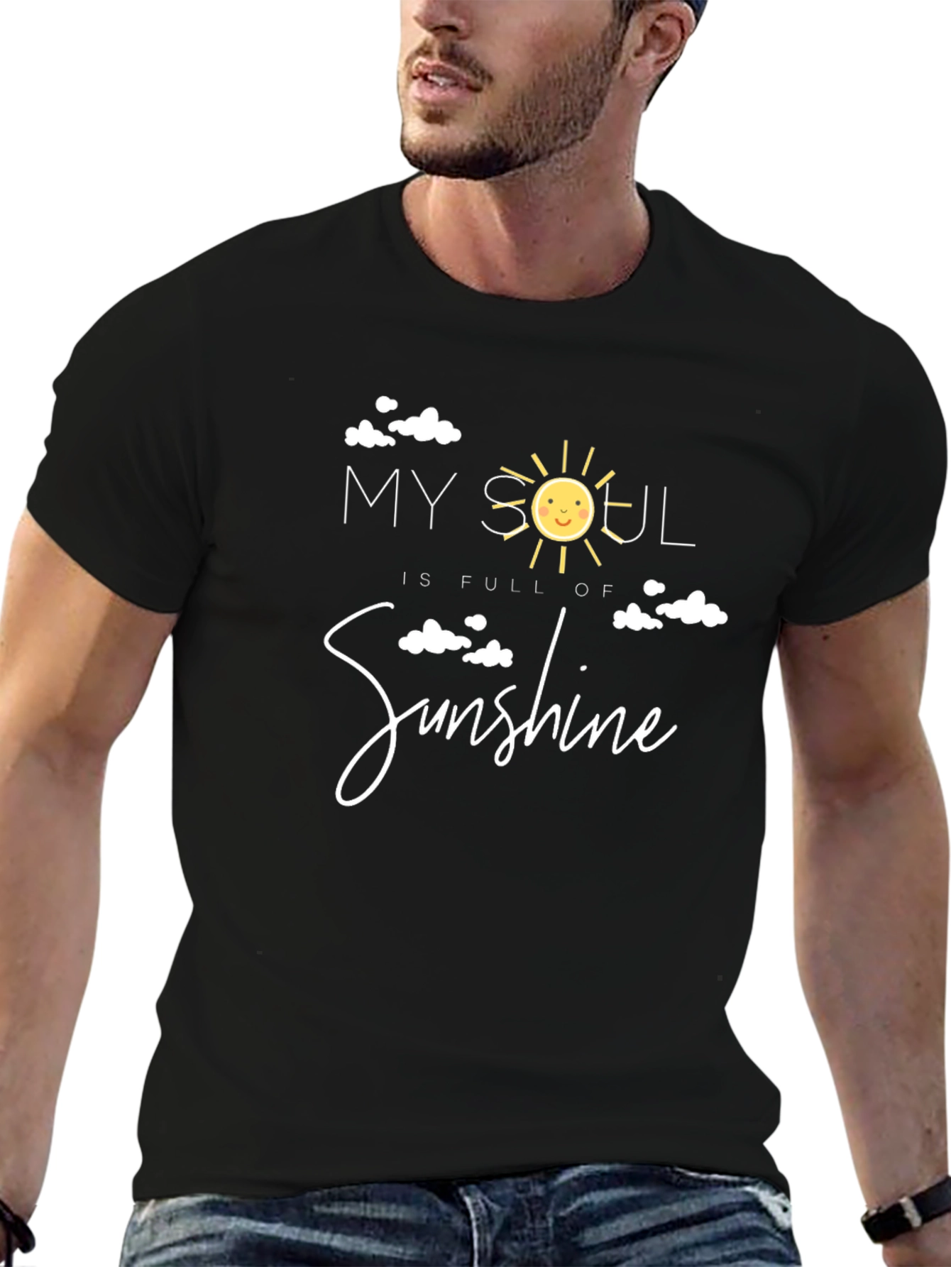 My Soul is Full of Sunshine Black T-Shirt