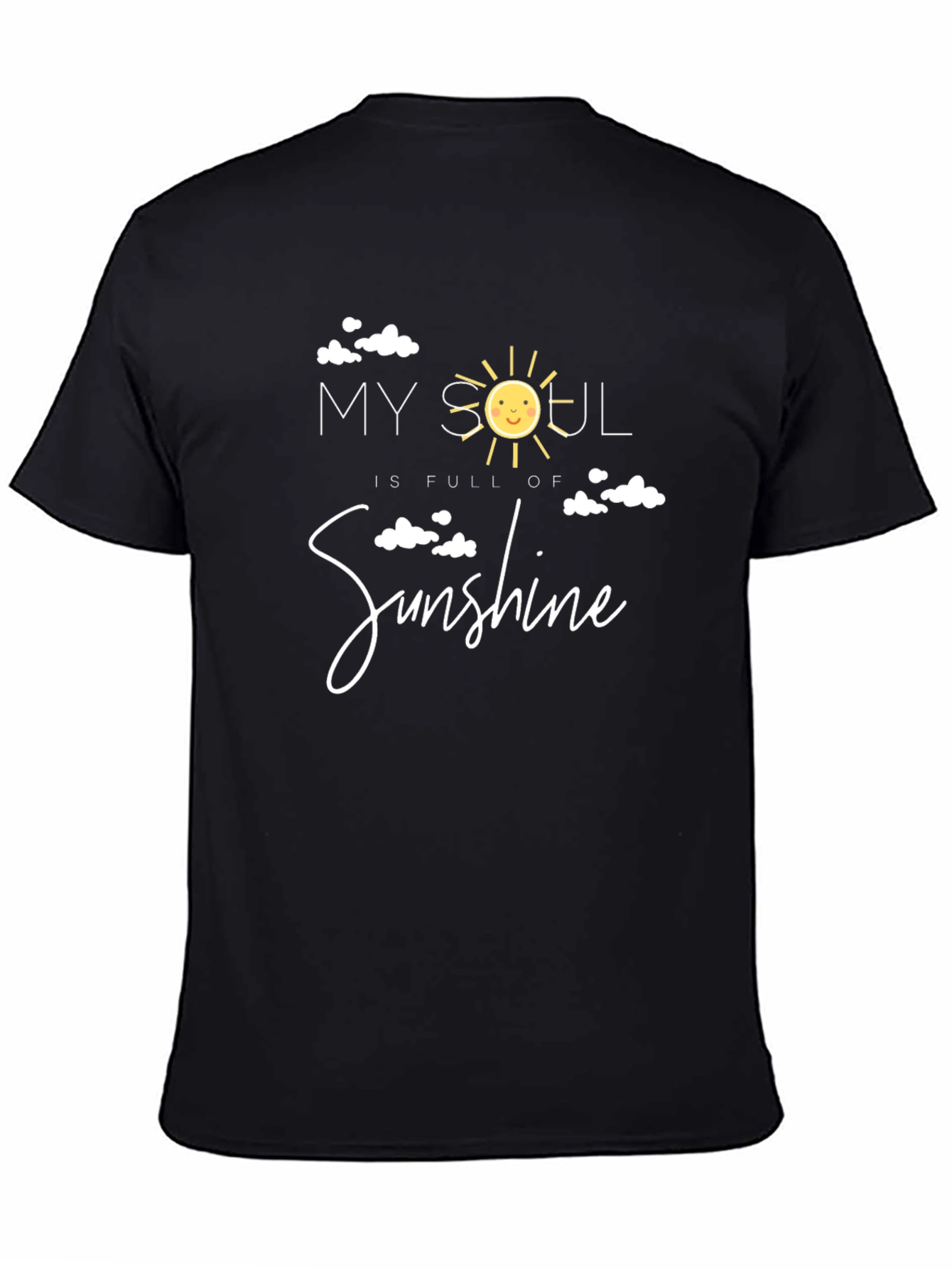 My Soul is Full of Sunshine Black T-Shirt