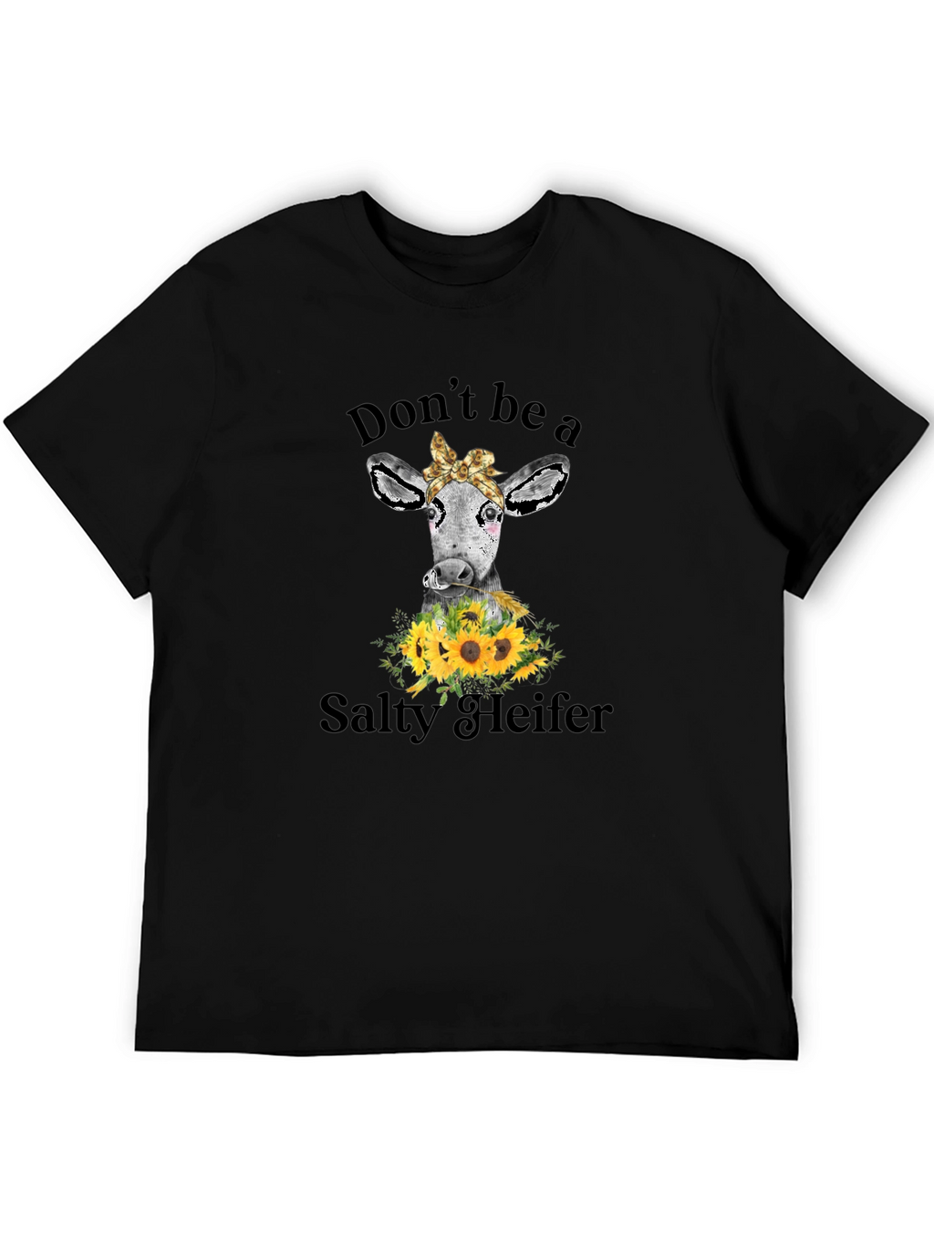 Salty Heifer Cow Graphic Tee