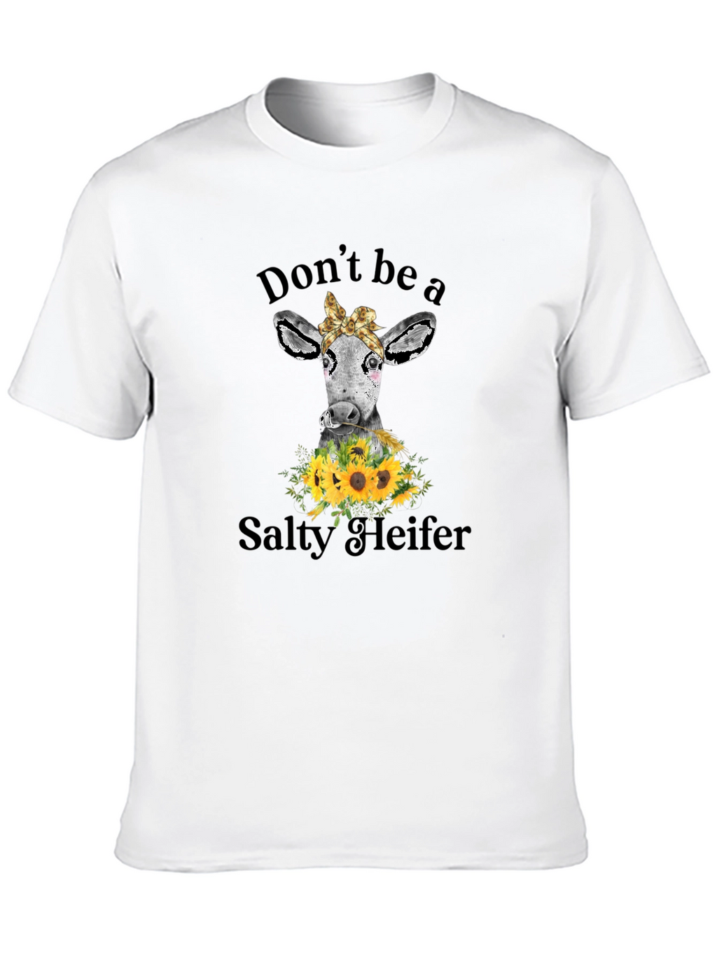Salty Heifer Cow Graphic Tee