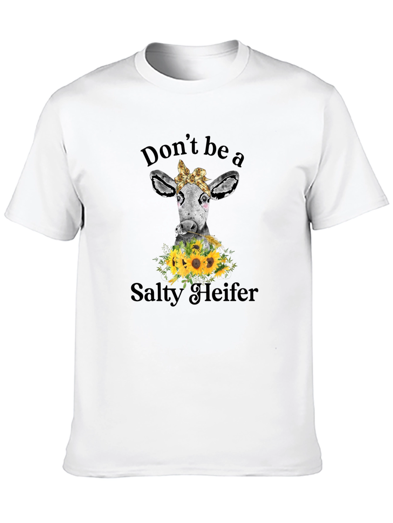 Salty Heifer Cow Graphic Tee