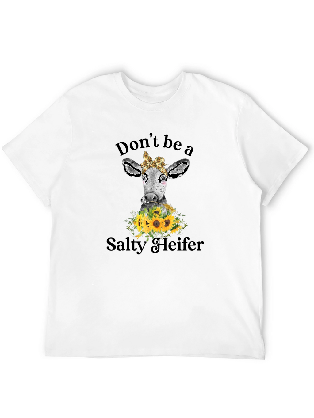 Salty Heifer Cow Graphic Tee