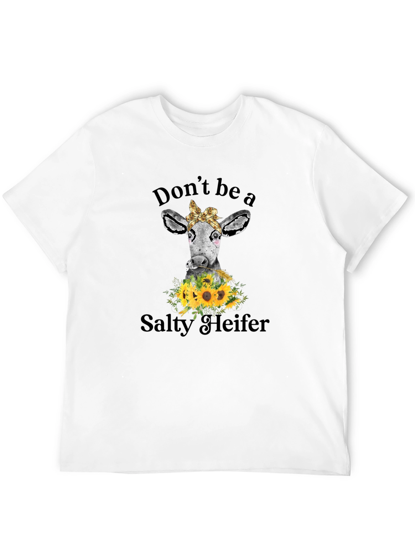 Salty Heifer Cow Graphic Tee