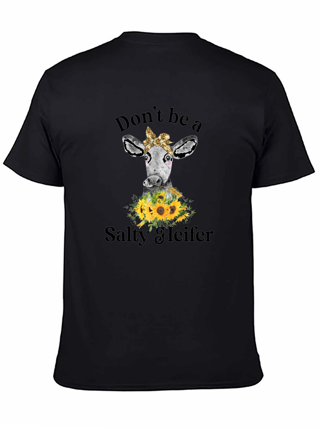 Salty Heifer Cow Graphic Tee