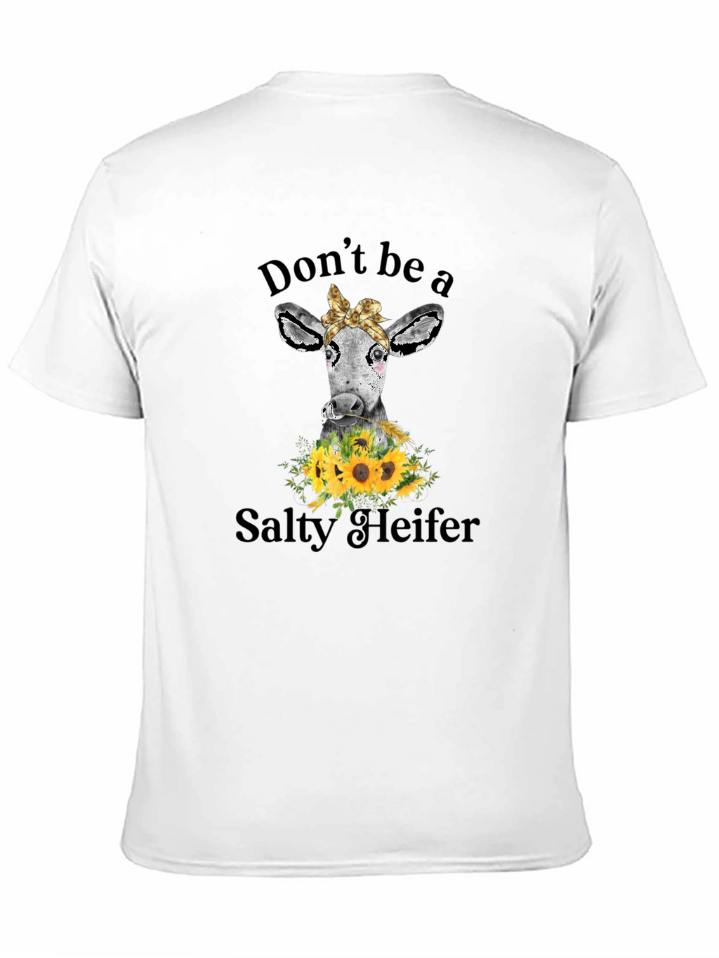 Salty Heifer Cow Graphic Tee