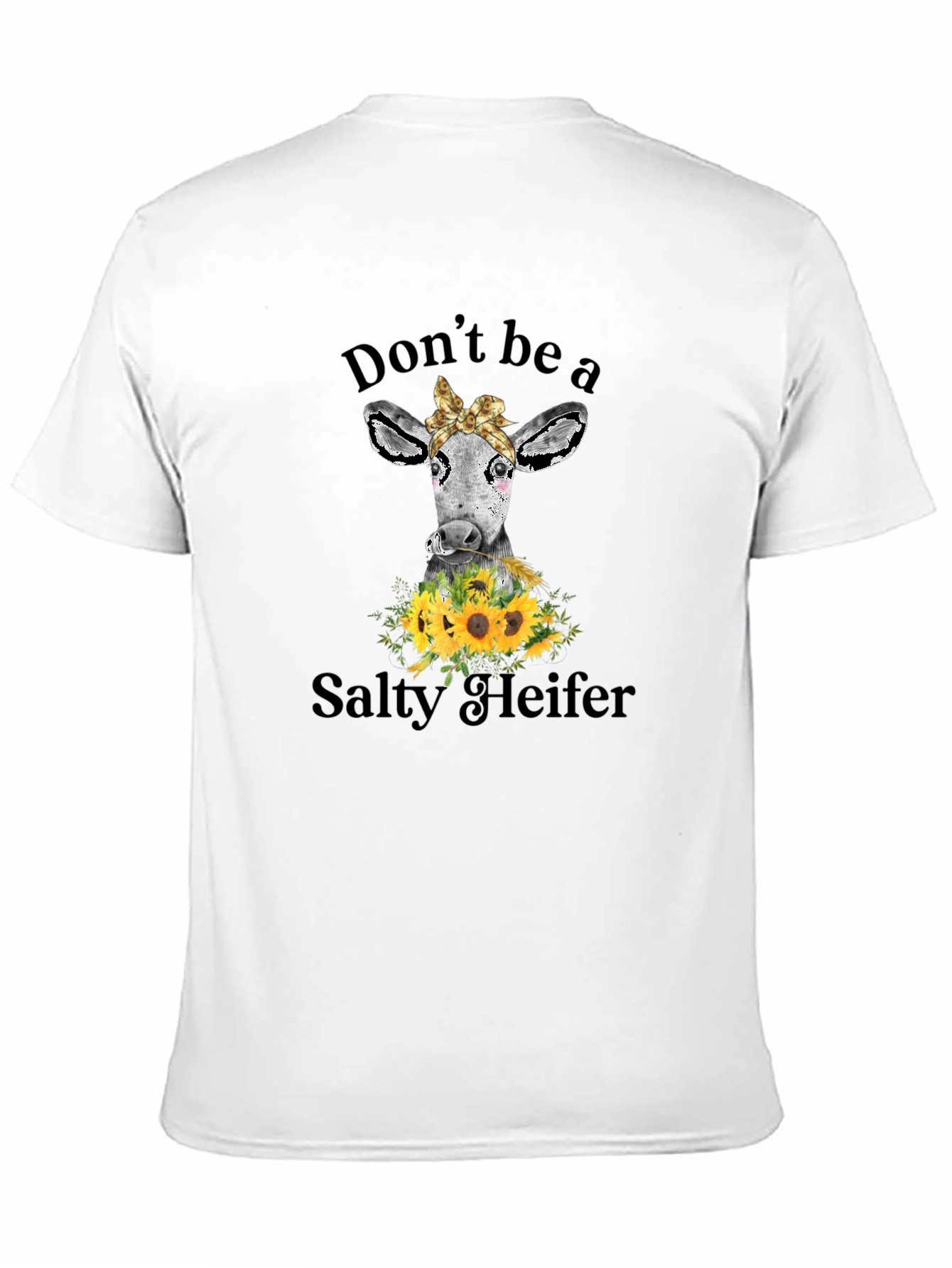Salty Heifer Cow Graphic Tee