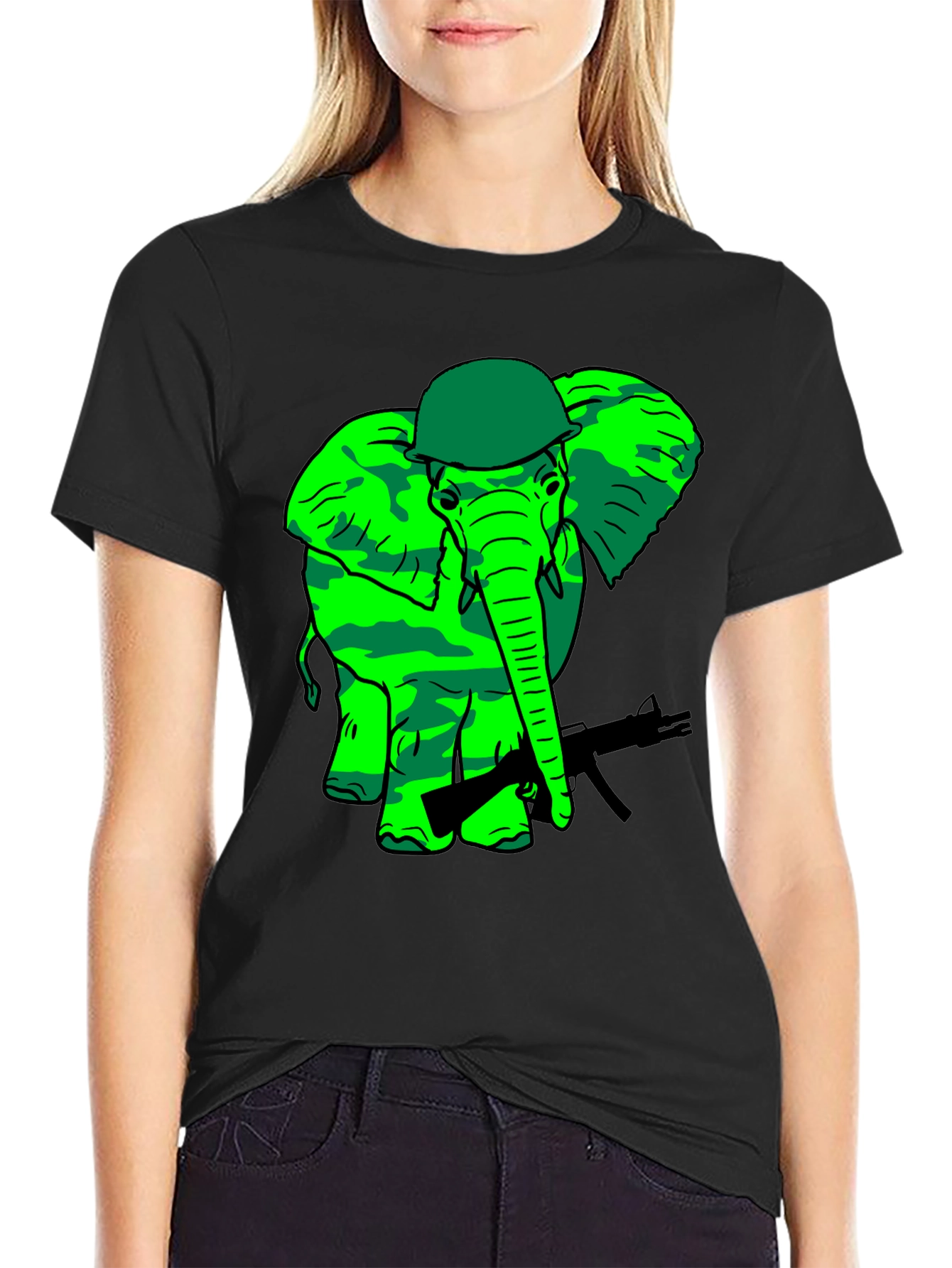 Camouflage Elephant T-Shirt