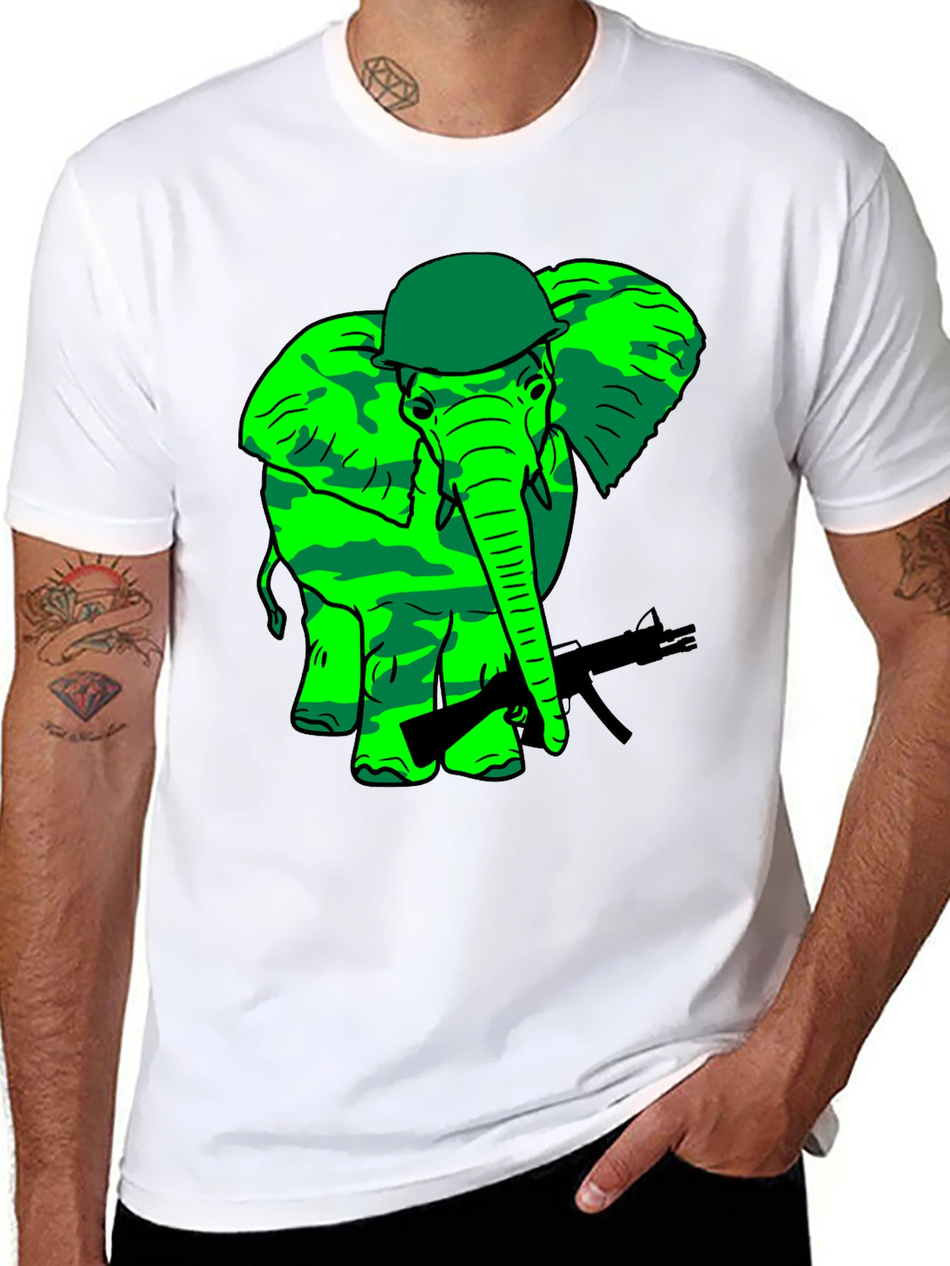 Camouflage Elephant T-Shirt