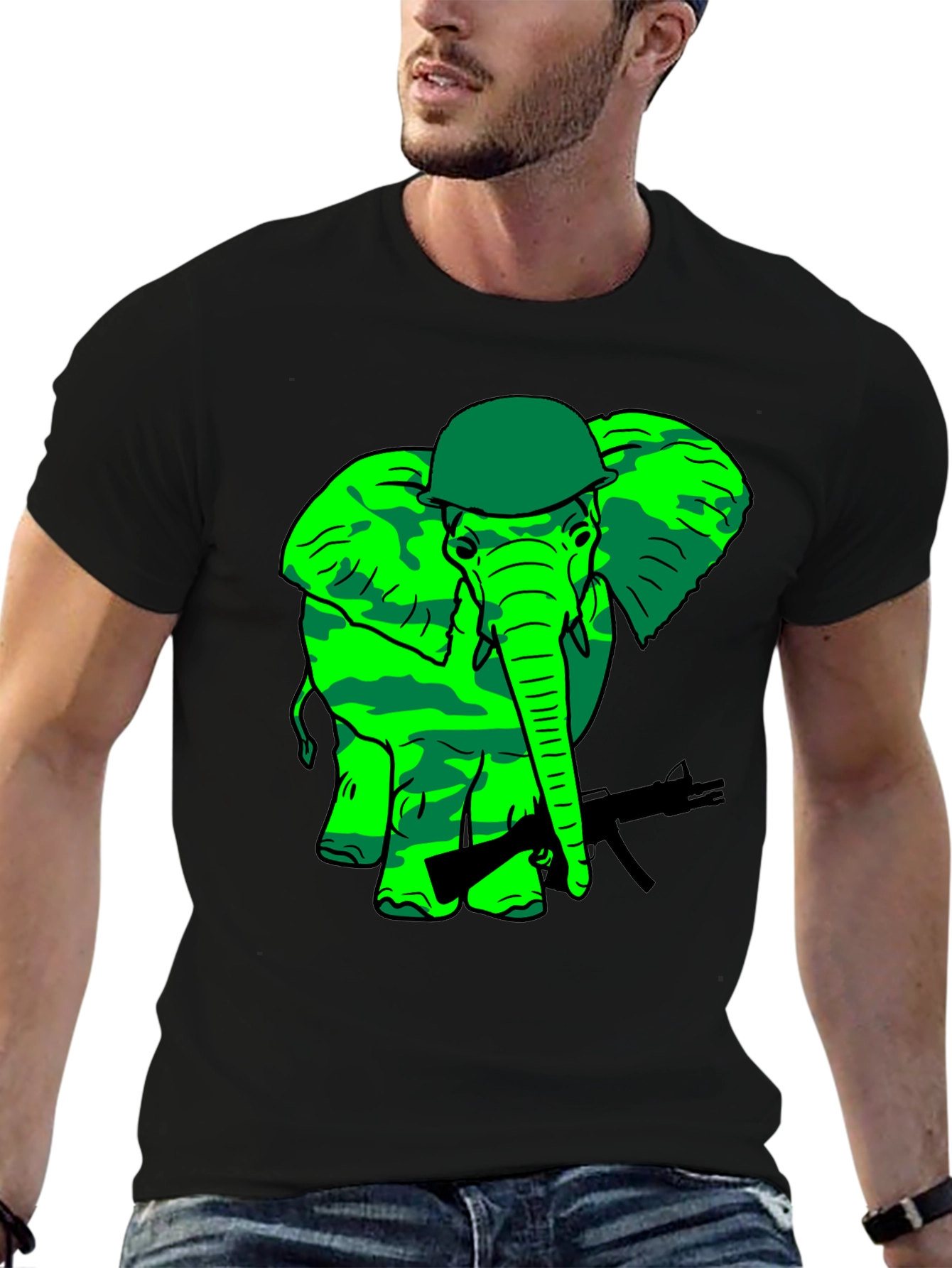 Camouflage Elephant T-Shirt