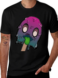 Melting Popsicle Monster Graphic Tee - Cool Design!