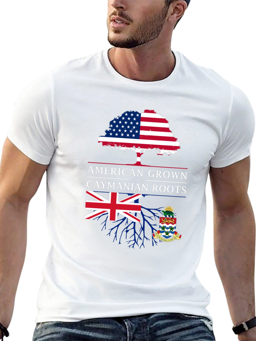 American Grown with Caymanian Roots T-Shirt