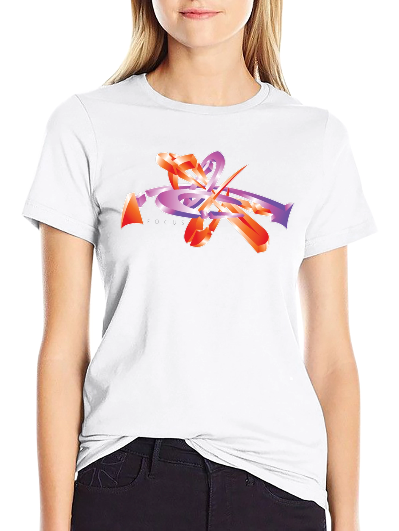 Abstract Trumpet Graphic Tee - Stylish Music Lover T-Shirt