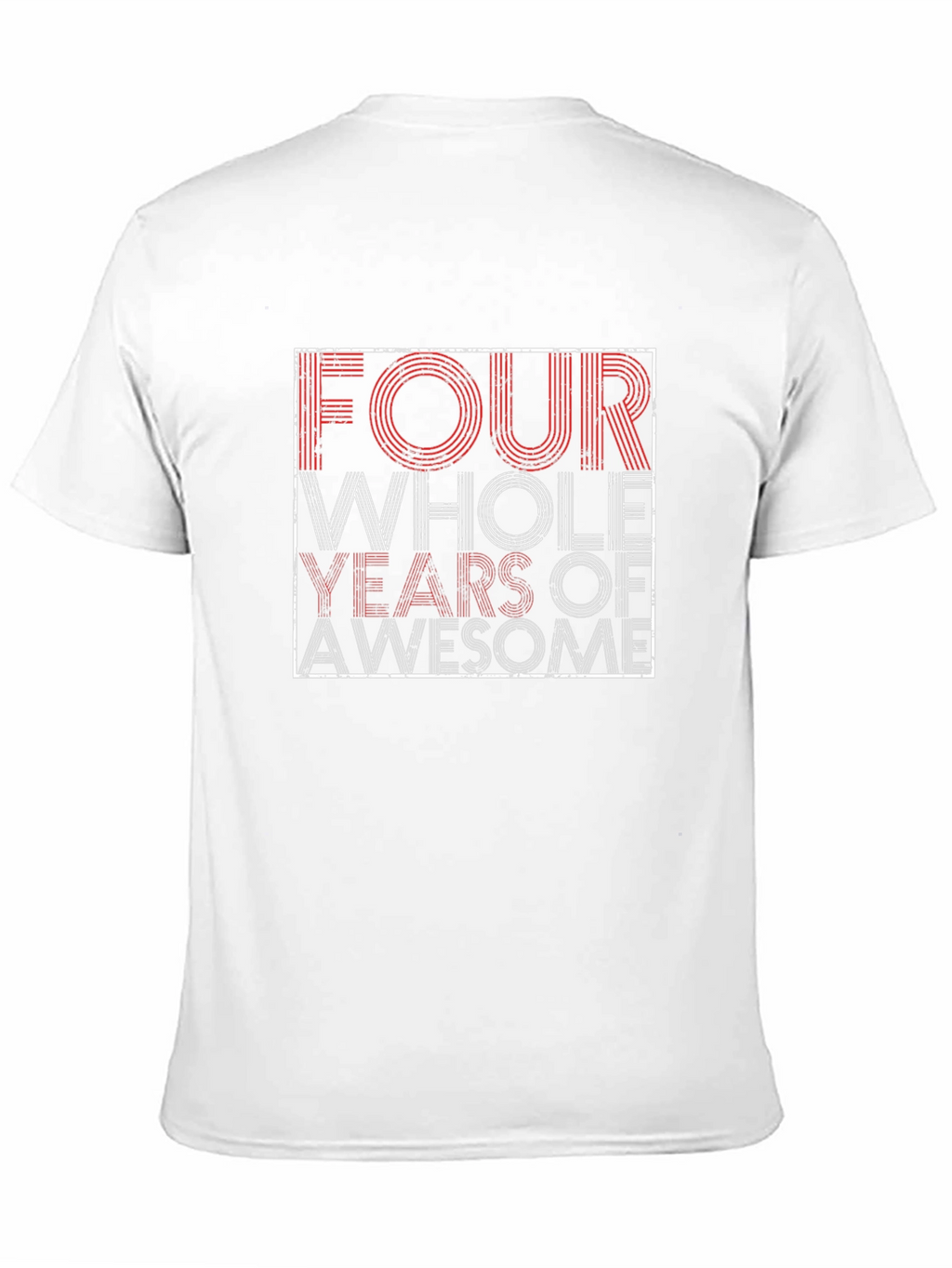 Four Years of Awesome Graphic Tee - Black