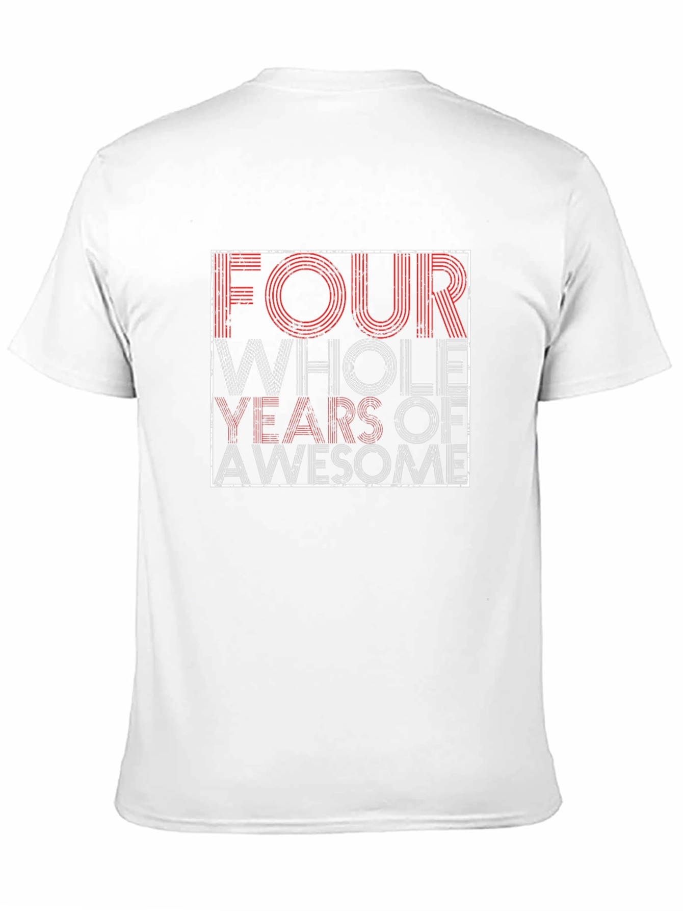 Four Years of Awesome Graphic Tee - Black